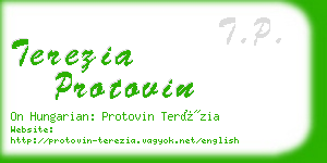 terezia protovin business card